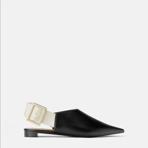 Zara Slingback Shoes with Buckle | NWT